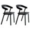 Nude Dining Chairs in Black by Made by Choice, Set of 2 1