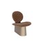 Pilota Cord Brown Pearl Beige Lounge Chair by Pulpo 3