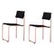 Trampolín Chairs in Black & Copper by Pepe Albargues, Set of 2 1