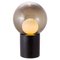 Boule High Smoky Grey Opal White Black Floor Lamp by Pulpo, Image 1