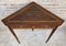 Mid-Century French Modernist Triangular Wooden Side Table with Marquetry, 1950s 3