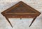 Mid-Century French Modernist Triangular Wooden Side Table with Marquetry, 1950s, Image 3