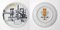 Decorative Porcelain Plates by P. Fornasetti for Martini & Rossi, 1960s, Set of 12 8