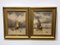 Maritime Scenes, Oil Paintings, 1909, Framed, Set of 2 1