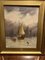 Escenas marítimas, pinturas al óleo, 1909, enmarcado. Juego de 2, Imagen 4