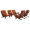 Scandinavian Pele Lounge Chairs attributed to Esko Pajamies, 1970s, Set of 5 1