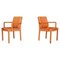 Armchairs in Bentwood and Cognac Leather attributed to Walter Knoll for Walter Knoll / Wilhelm Knoll, Germany, 1970a, Set of 2 1