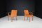 Butacas de madera curvada y cuero coñac atribuidos a Walter Knoll para Walter Knoll / Wilhelm Knoll, Alemania, 1970a. Juego de 2, Imagen 6