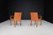 Armchairs in Bentwood and Cognac Leather attributed to Walter Knoll for Walter Knoll / Wilhelm Knoll, Germany, 1970a, Set of 2, Image 4