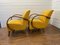 H-237 Lounge Chairs in Yellow by J. Halabala, Set of 2 9