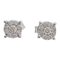 Diamonds, 18 Karat White Gold Earrings, Set of 2 1