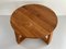 Round Thick Wood Living Room Table 5