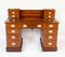 19th Century Victorian Inlaid Mahogany Pedestal Desk, Image 2