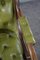 Chesterfield Armlehnstuhl mit grünem Knopf aus Rindsleder 6
