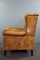 Vintage Blonde Leather Armchair 6