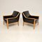 Fauteuils en Cuir, Suède, 1960s, Set de 2 4