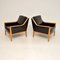 Swedish Leather Armchairs, 1960s, Set of 2 4