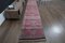 Vintage Turkish Pink Beige Runner Rug, 1960s 2