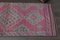 Vintage Turkish Pink Beige Runner Rug, 1960s 3