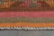 Turkish Orange Wool Runner Rug, 1960s 9