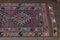 Long Tribal Pink, Orange & Purple Wool Runner Rug, 1960s 5