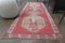 Turkish Pink Back Wool Runner Rug, 1960s 2