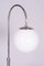 Lampadaire Ajustable en Chrome en Acier et Verre Laiteux C, Zech, 1930s 6