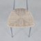 Sillas de comedor de metal y madera con asientos de ratán, años 90. Juego de 4, Imagen 8