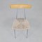 Dining Chairs in Metal & Wood with Rattan Seats, 1990s, Set of 4, Image 7