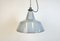 Industrial Grey Enamel Factory Pendant Lamp, 1960s 7