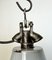 Lámpara colgante industrial de fábrica esmaltada en gris, años 60, Imagen 5