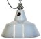 Industrial Grey Enamel Factory Pendant Lamp, 1960s 1