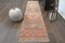 Vintage Turkish Coral Rug, 1960s 11