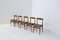 Italienische Stühle aus Holz & Samt, 1950er, 5 . Set 9