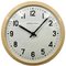 Industrial Soviet Beige Bakelite Factory Wall Clock from Strela, 1960s, Image 1