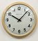 Industrial Soviet Beige Bakelite Factory Wall Clock from Strela, 1960s 4