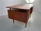 Vintage Danish Freestanding Teak Desk with Floating Top, 1950s 3