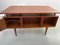 Vintage Danish Freestanding Teak Desk with Floating Top, 1950s 10