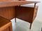 Vintage Danish Freestanding Teak Desk with Floating Top, 1950s 20