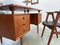 Vintage Danish Freestanding Teak Desk with Floating Top, 1950s 18