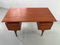 Vintage Danish Freestanding Teak Desk with Floating Top, 1960s 3