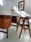 Vintage Danish Freestanding Teak Desk with Floating Top, 1960s 16