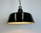 Industrial Black Enamel Pendant Lamp, 1950s 17