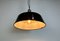 Industrial Black Enamel Pendant Lamp, 1950s 18