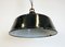 Industrial Black Enamel Pendant Lamp, 1950s 9