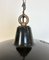 Industrial Black Enamel Pendant Lamp, 1950s 3
