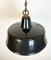 Industrial Black Enamel Pendant Lamp, 1950s 7