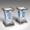 Victorian Continental Ceramic Flower Vases, 1890s, Set of 2 2