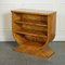 Art Burr Walnut Open Bookcase 3