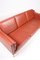 Red Danish Three-Seater Leather Sofa from Stouby, 1980s, Image 5